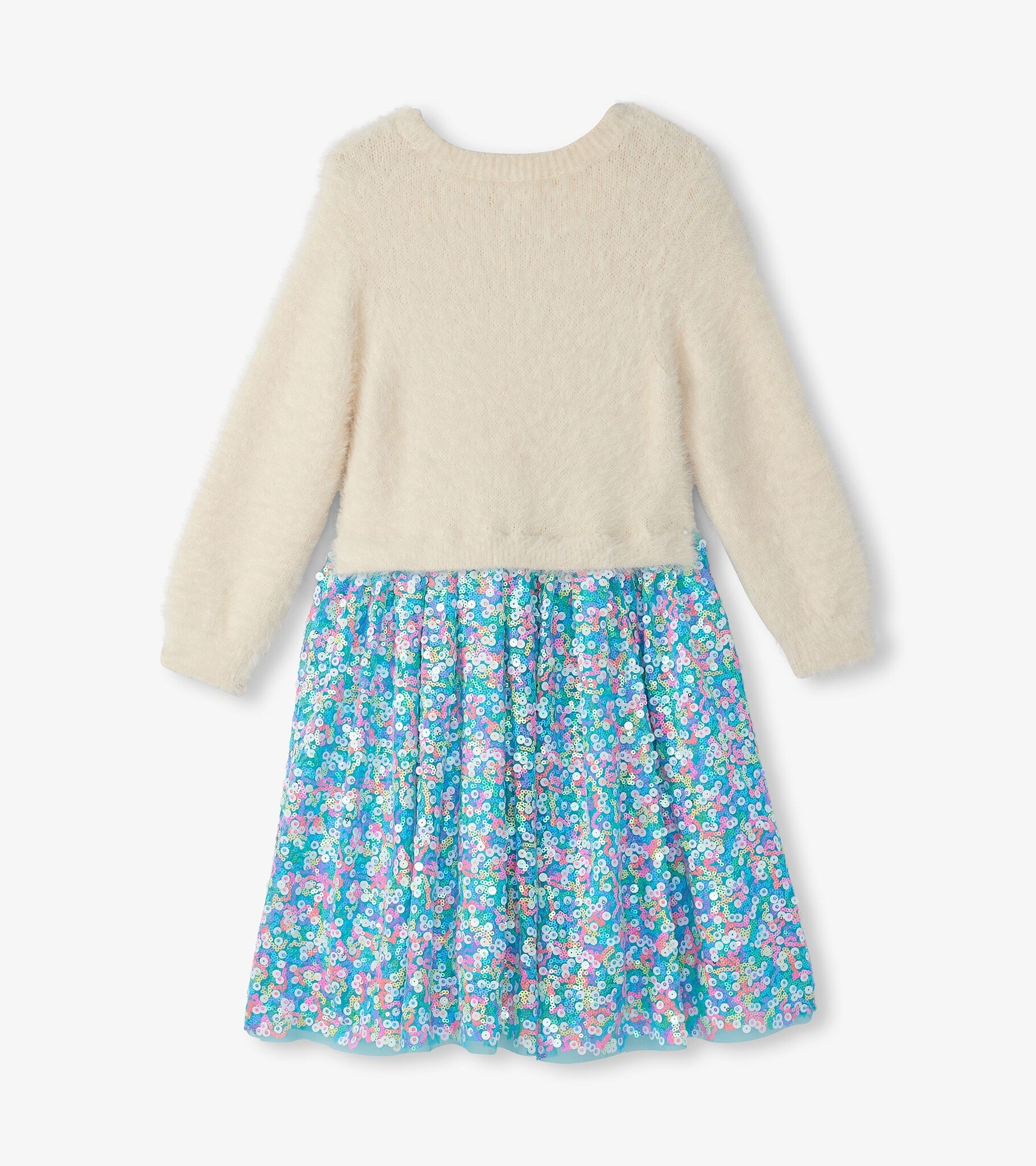 Hatley Hatley Cami Lace Fuzzy Mixed Sequin Skirt Dress