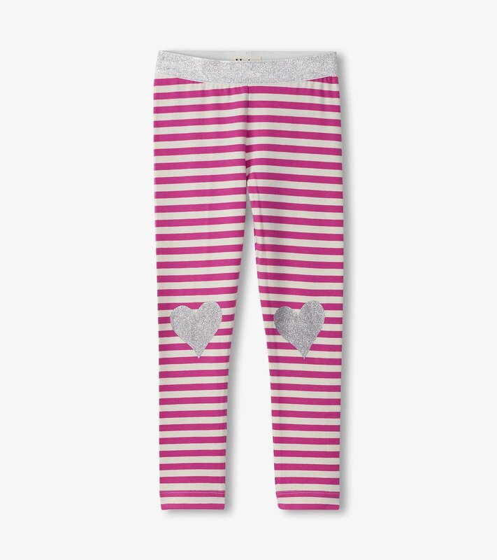 Hatley Leggings - Glitter Hearts Hatley Leggings - Glitter Hearts