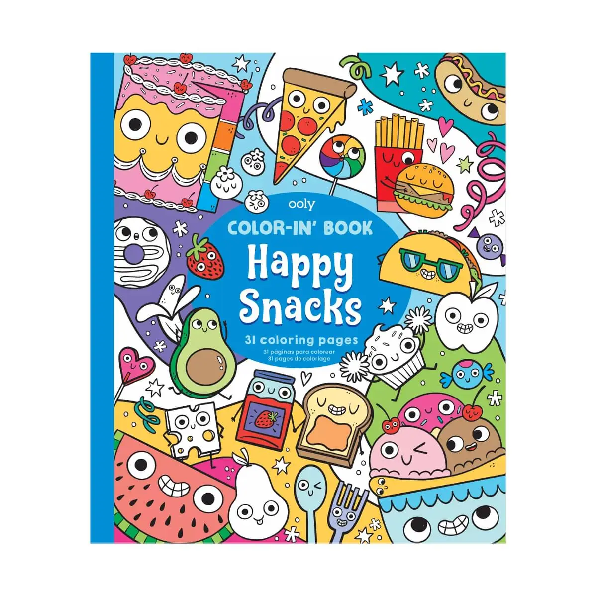 ooly Ooly Color-in' Book: Happy Snacks Coloring Book