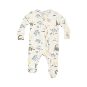 Angel Dear Angel Dear Baby Love Dinos 2 Way Zipper Footie