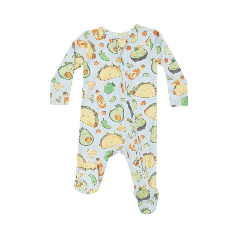 Angel Dear Angel Dear Happy Tacos 2 Way Zipper Footie
