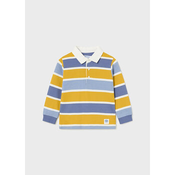 Mayoral Mayoral Long Sleeve Multi Stripe Polo
