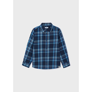 Mayoral Mayoral Blues Plaid Button Up