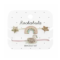 Rockahula Enchanted Rainbow And Swan Bracelet Set