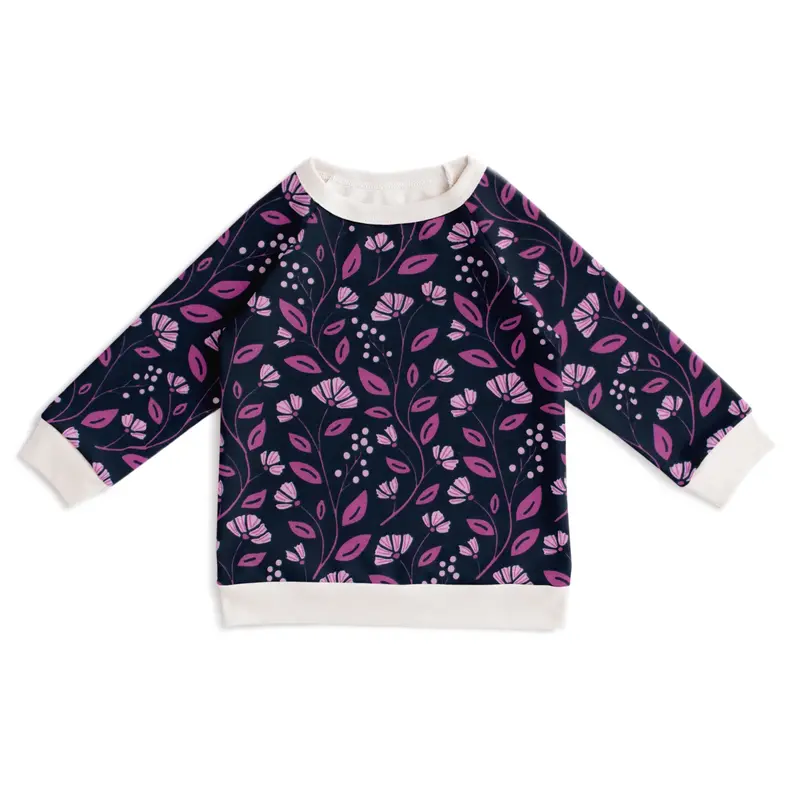 Winter Water Factory Winter Water Factory Sweatshirt- Flower Vines