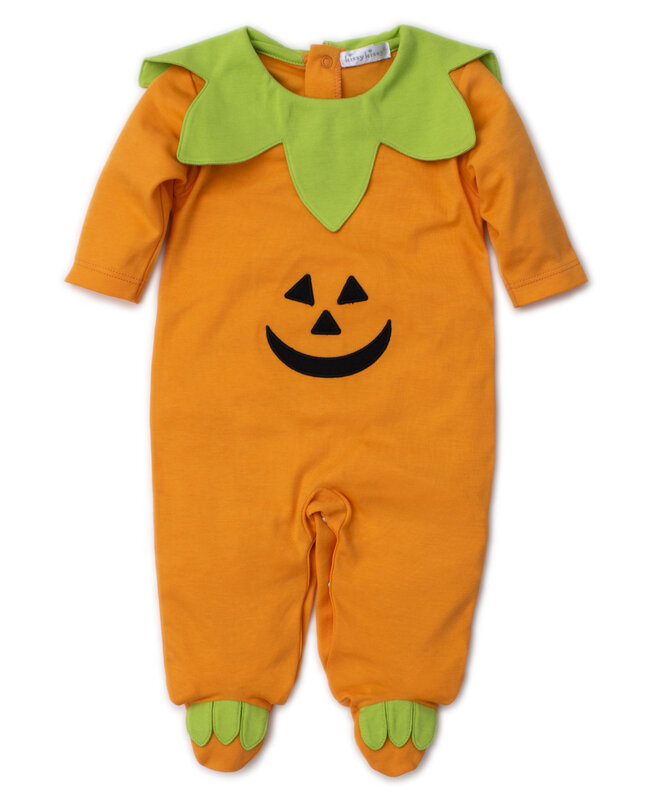 kissy kissy Kissy Kissy Pumpkin Collared Halloween Happenings Footie