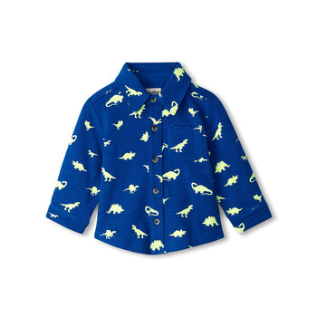 Hatley Hatley Mini Dino Jersey Button Down Shirt