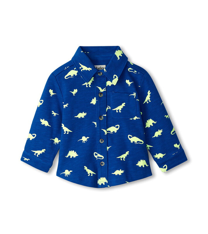 Hatley Hatley Mini Dino Jersey Button Down Shirt