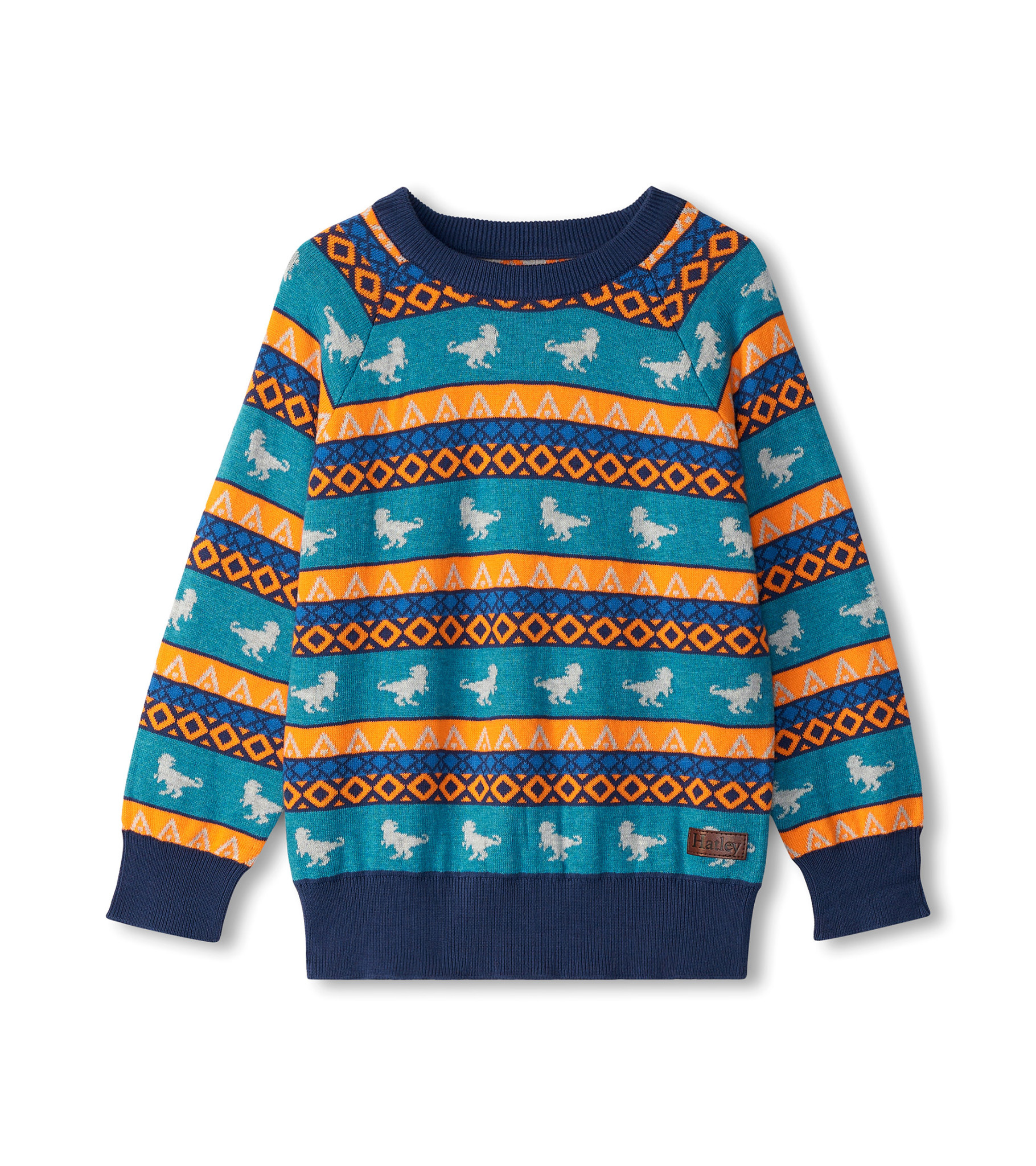 Hatley Hatley Dino Knit Raglan Sweater