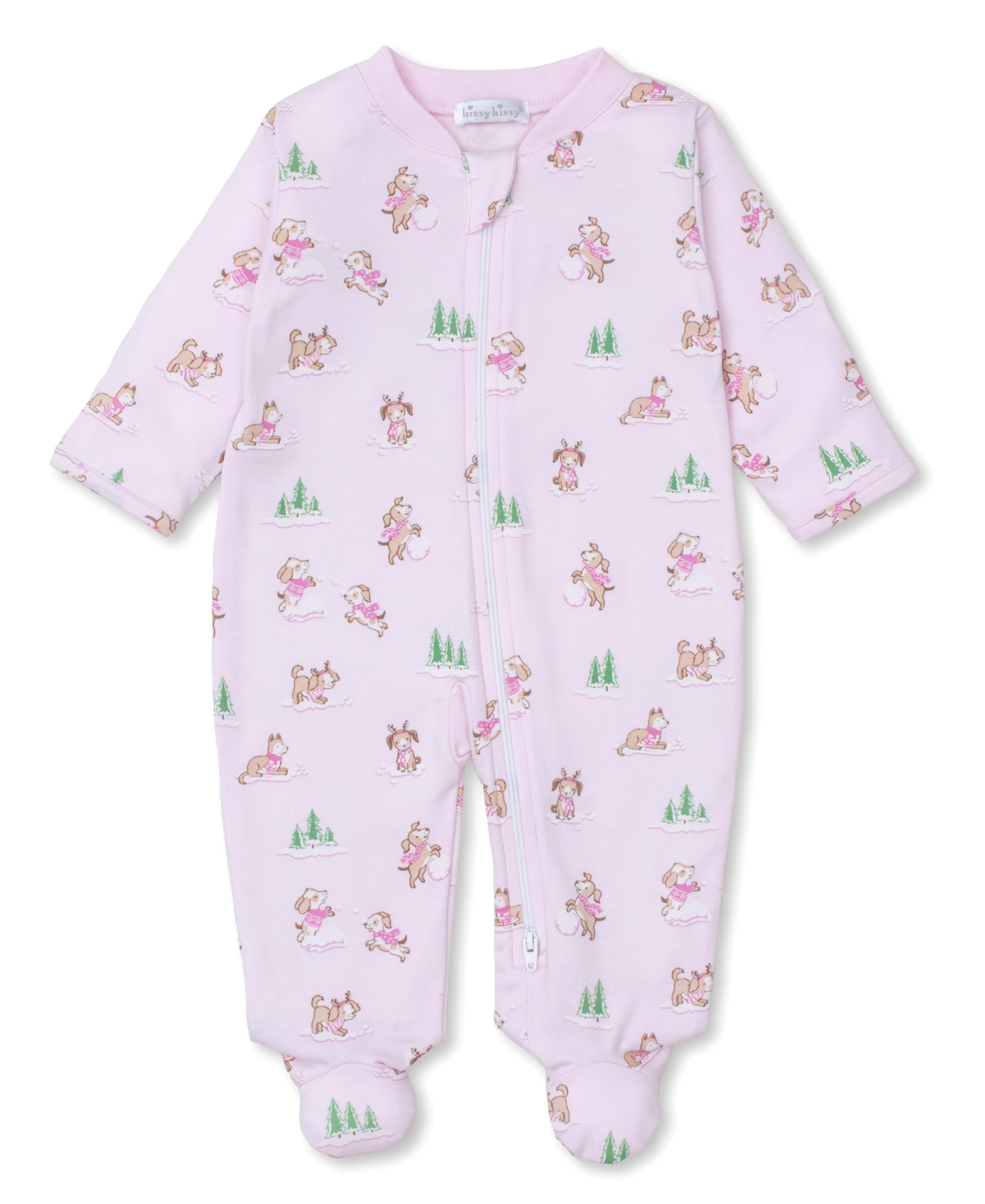 kissy kissy Kissy Kissy Puppy Snowball Pranks Zip Footie