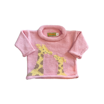 Giraffes Roll Neck Sweater