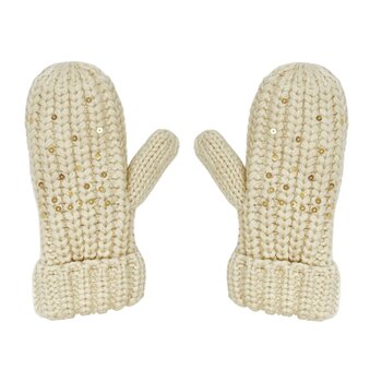 Shimmer Sequin Knitted Mittens Shimmer Sequin Knitted Mittens