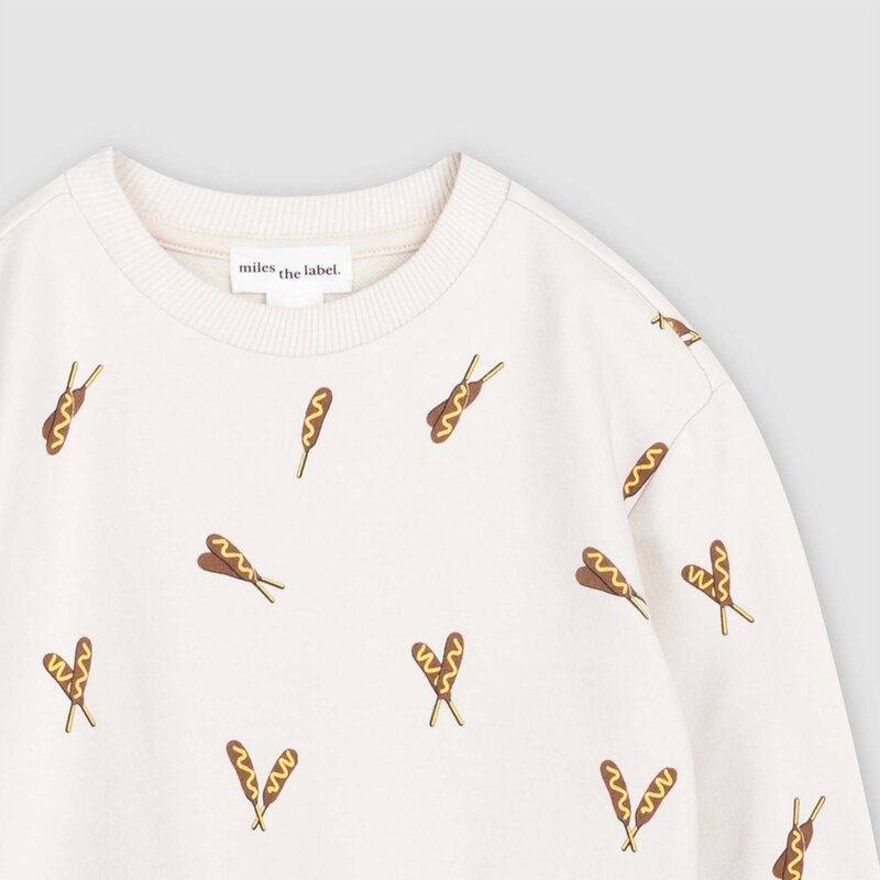 Miles The Label Miles The Label Corndog Print Sweatshirt