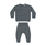 Quincy Mae Quincy Mae Heathered Indigo Knit Set