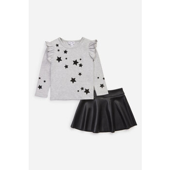 Splendid Splendid Velvet Stars Skirt Set