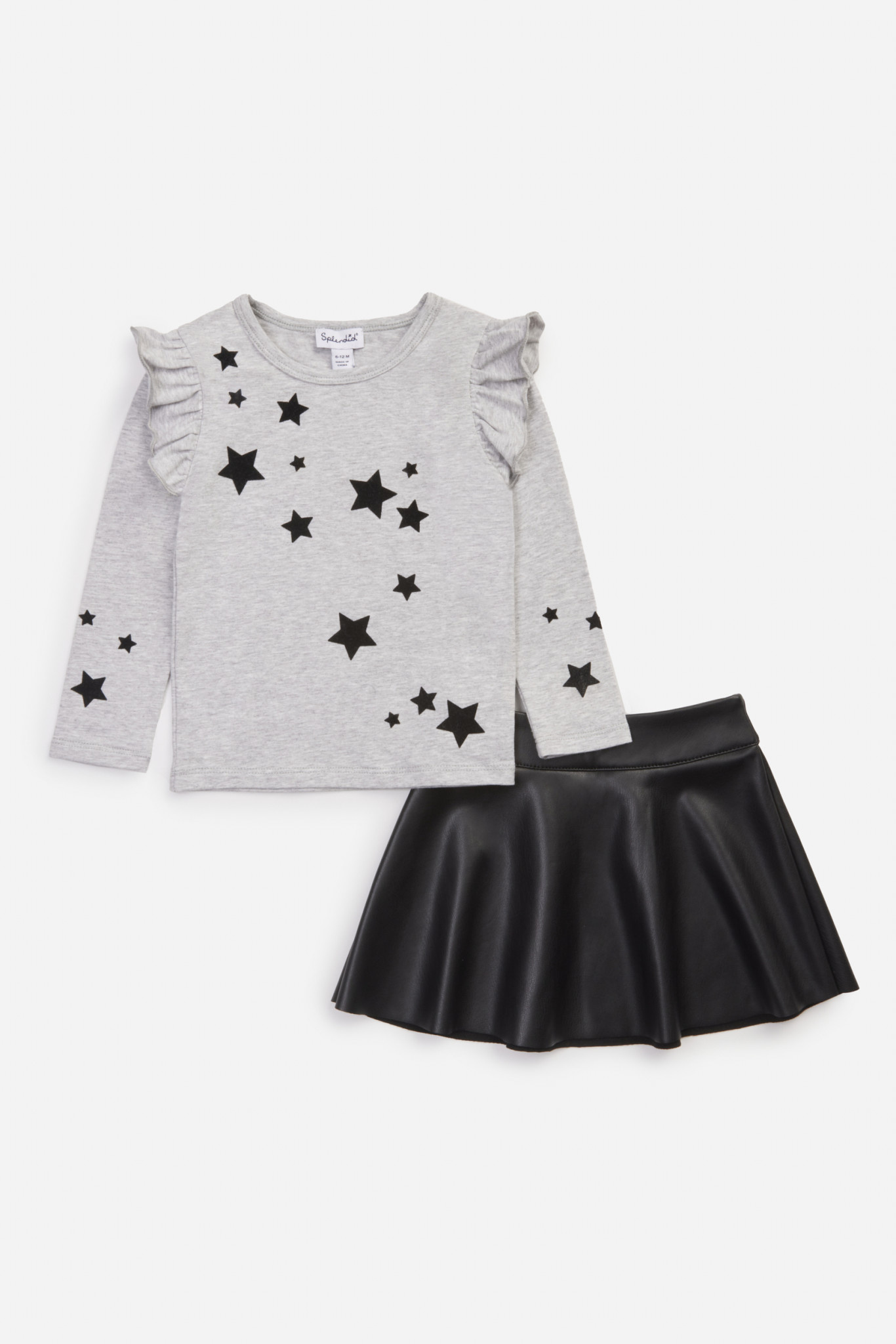 Splendid Splendid Velvet Stars Skirt Set