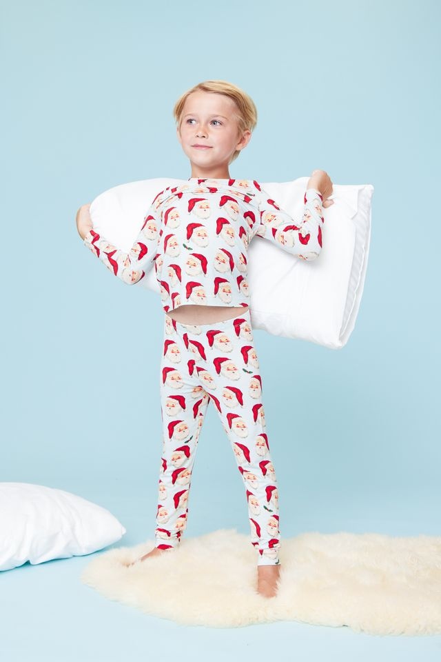 Pink Chicken Pink Chicken Vintage Santas Bamboo PJ Set
