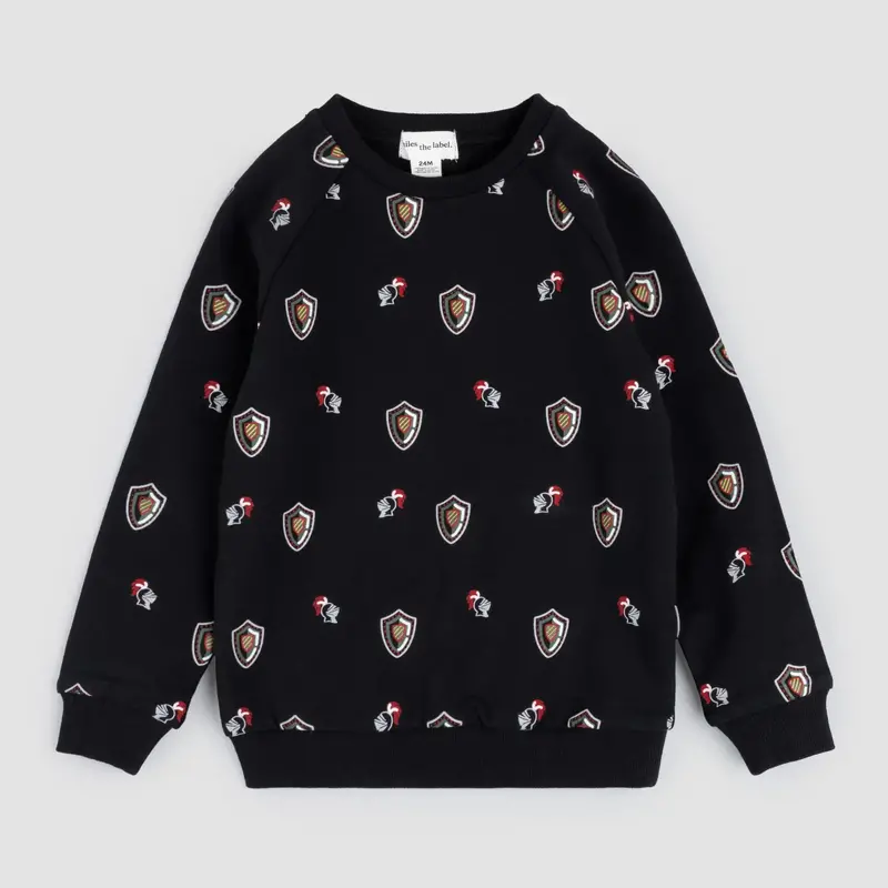 Miles The Label Miles The Label Armor Print Sweatshirt