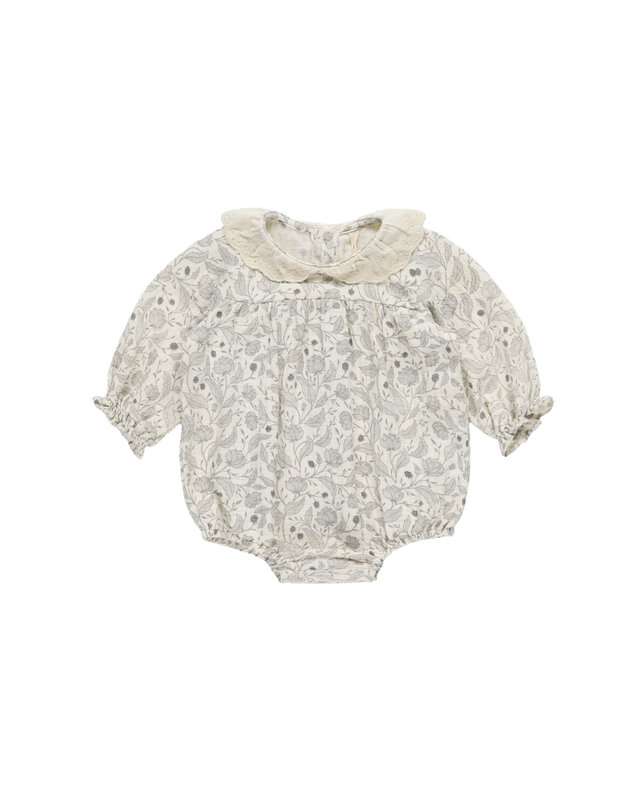 Isabella Tie Front Bubble Sleeve Romper Isabella Tie Front Bubble Sleeve Romper