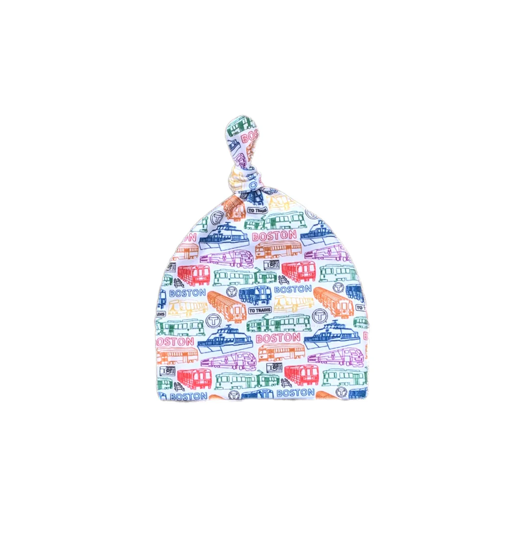 Sidetrack Sidetrack MBTA Boston Vehicles Knit Hat 0-3m