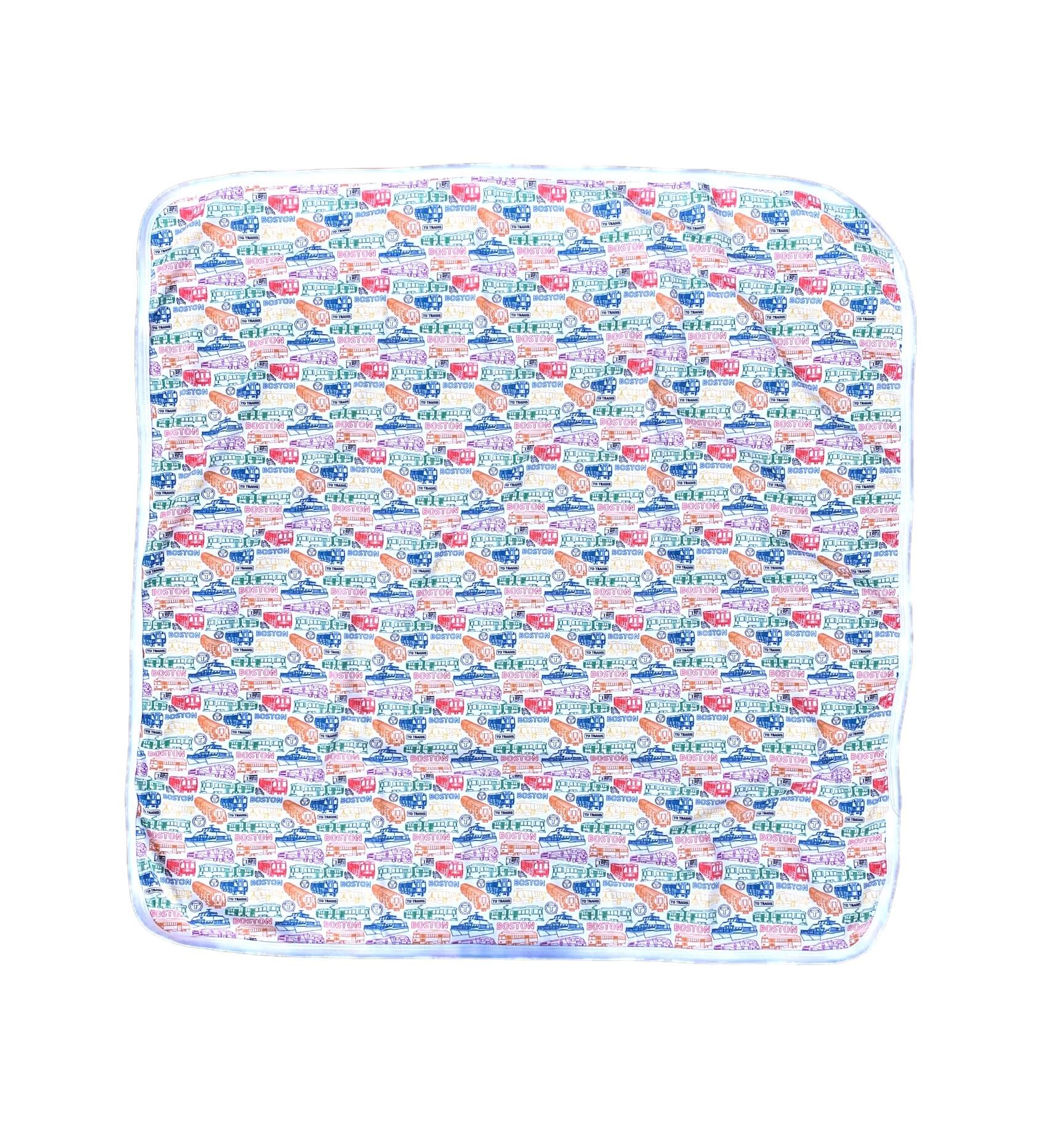 Sidetrack Sidetrack MBTA Boston Vehicles Blanket 26x26"