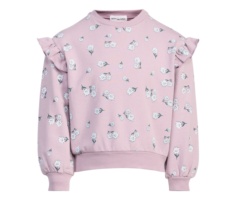 Miles The Label Miles The Label Poinsettia Print Sweatshirt