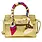 Crocodile Scarf Handbag -Gold