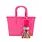 Tiny Jelly Tote Bag-Hot Pink