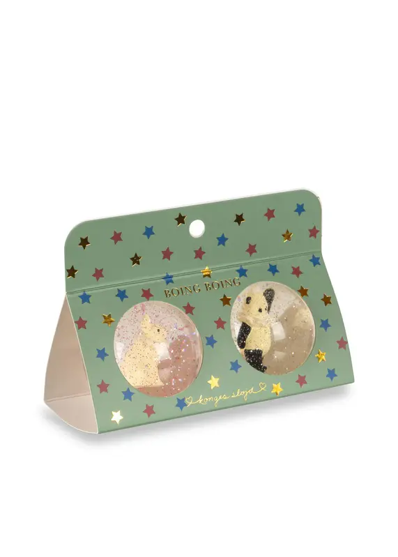Konges Sløjd Konges Sløjd Bouncing Ball Set-Bunny/Panda