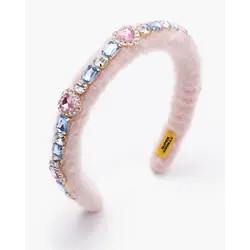 Super Smalls Bedazzled Fuzzy Pink Headband