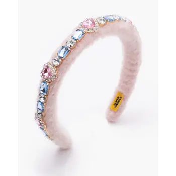 Super Smalls Bedazzled Fuzzy Pink Headband