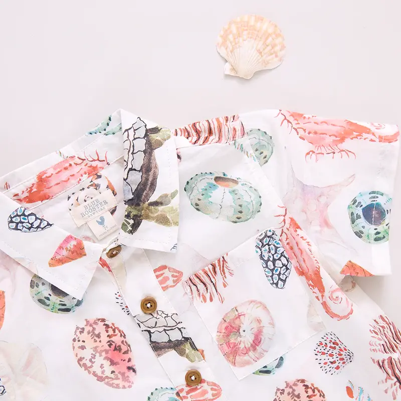 Pink Chicken Pink Chicken Watercolor Shells Jack Shirt