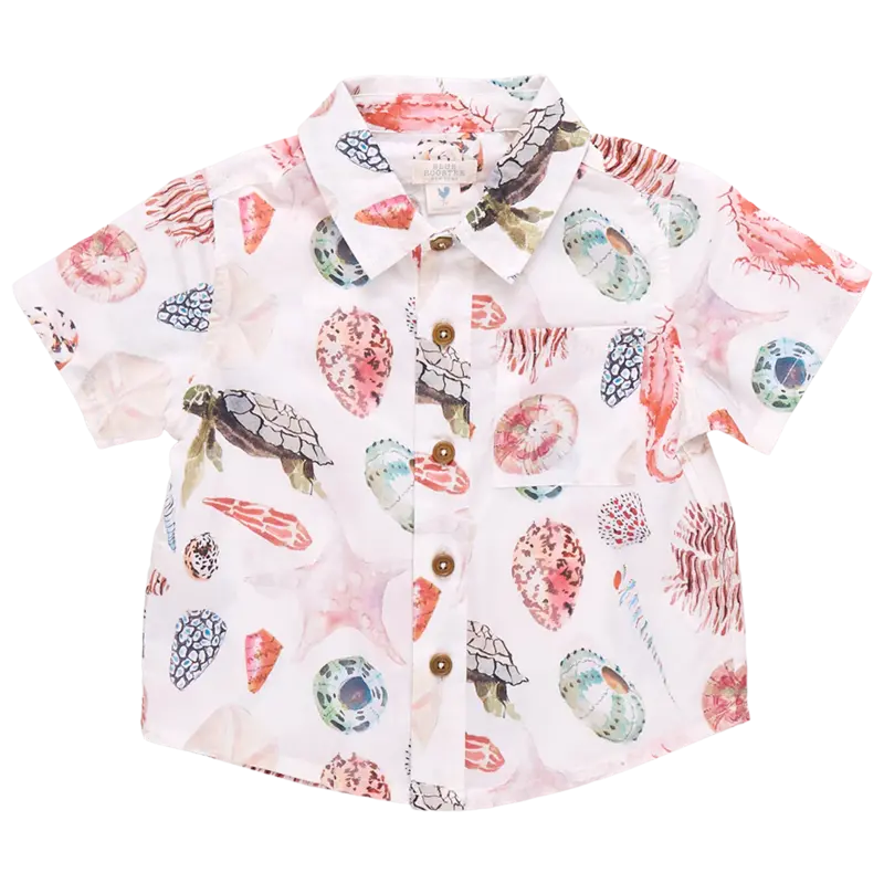 Pink Chicken Pink Chicken Watercolor Shells Jack Shirt