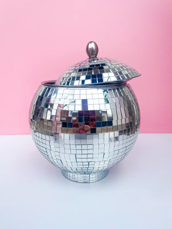 Rock Paper Scissors Disco Ball Ice Bucket/Vase