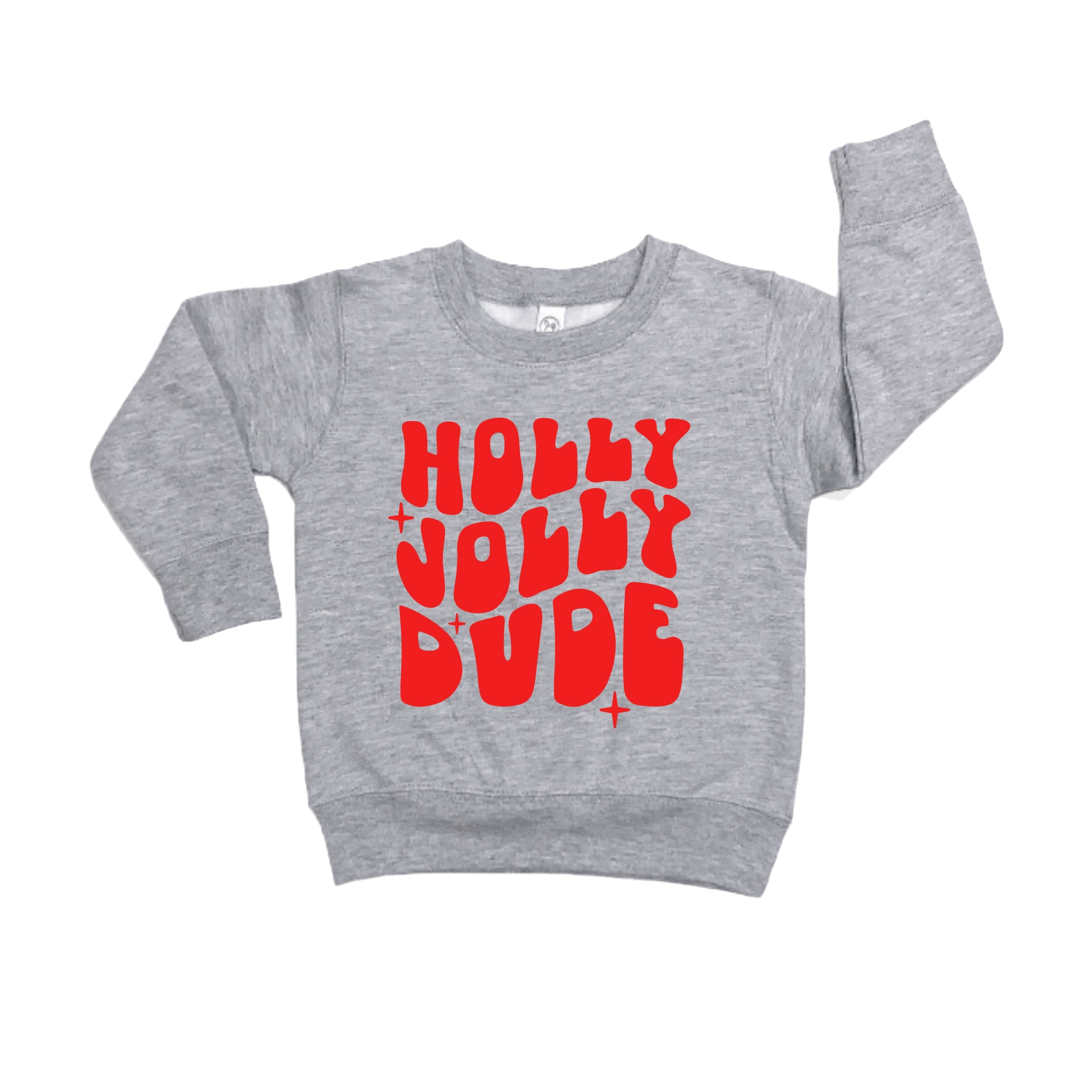 Holly Jolly Dude Pullover Christmas Sweatshirt Tiny Hanger
