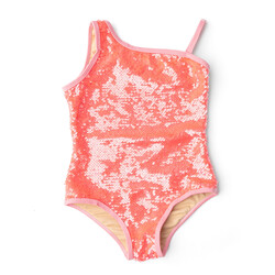 Shade Critters Shade Critters Sequin One Shoulder Swimsuit