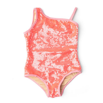 Shade Critters Shade Critters Sequin One Shoulder Swimsuit
