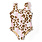 Shade Critters Shade Critters Metallic Leopard Fringe Back One Piece Swimsuit