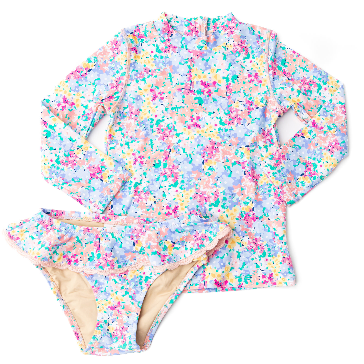 Shade Critters Shade Critters Spring Blooms Rashguard Swim Set