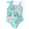 Shade Critters Shade Critters Mint Shells Flip Sequin One Shoulder Swimsuit