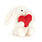 JellyCat JellyCat Bashful Red Love Heart Bunny Original