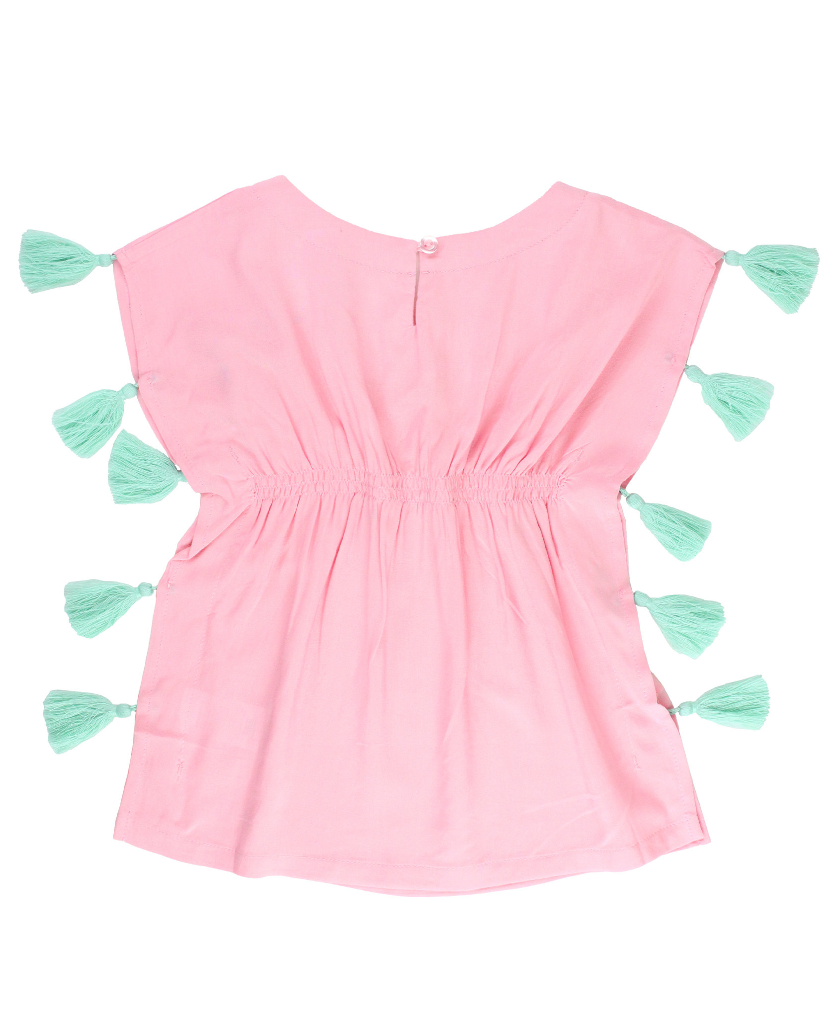 RuffleButts Rufflebutts Tassel Kaftan Cover-up