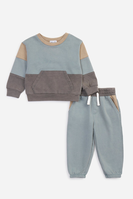 Splendid Splendid Washed Colorblock Long Sleeve Set