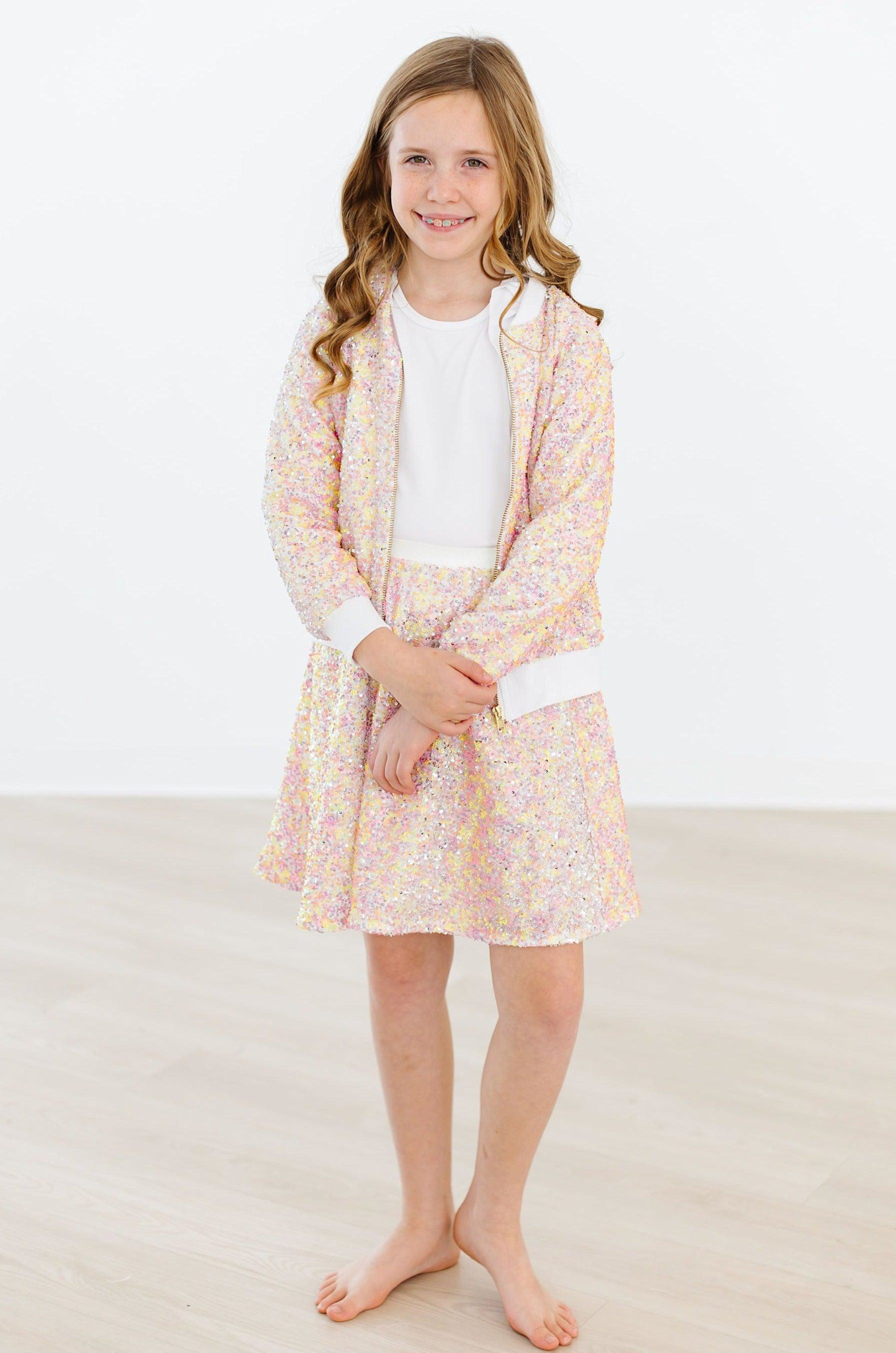 Mila & Rose Mila & Rose Spring Rainbow Sequin Jacket