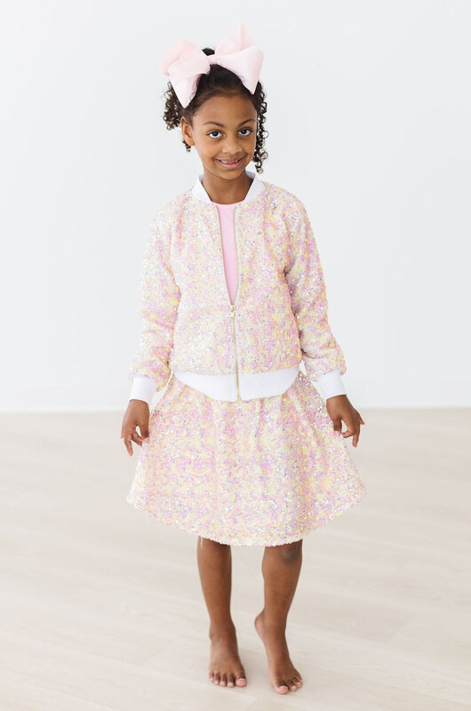 Mila & Rose Mila & Rose Spring Rainbow Sequin Jacket