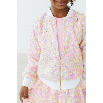 Mila & Rose Mila & Rose Spring Rainbow Sequin Jacket