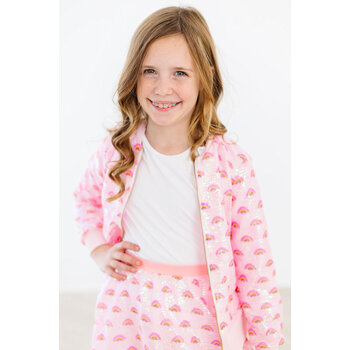 Mila & Rose Mila & Rose Pink Rainbow Sequin Jacket