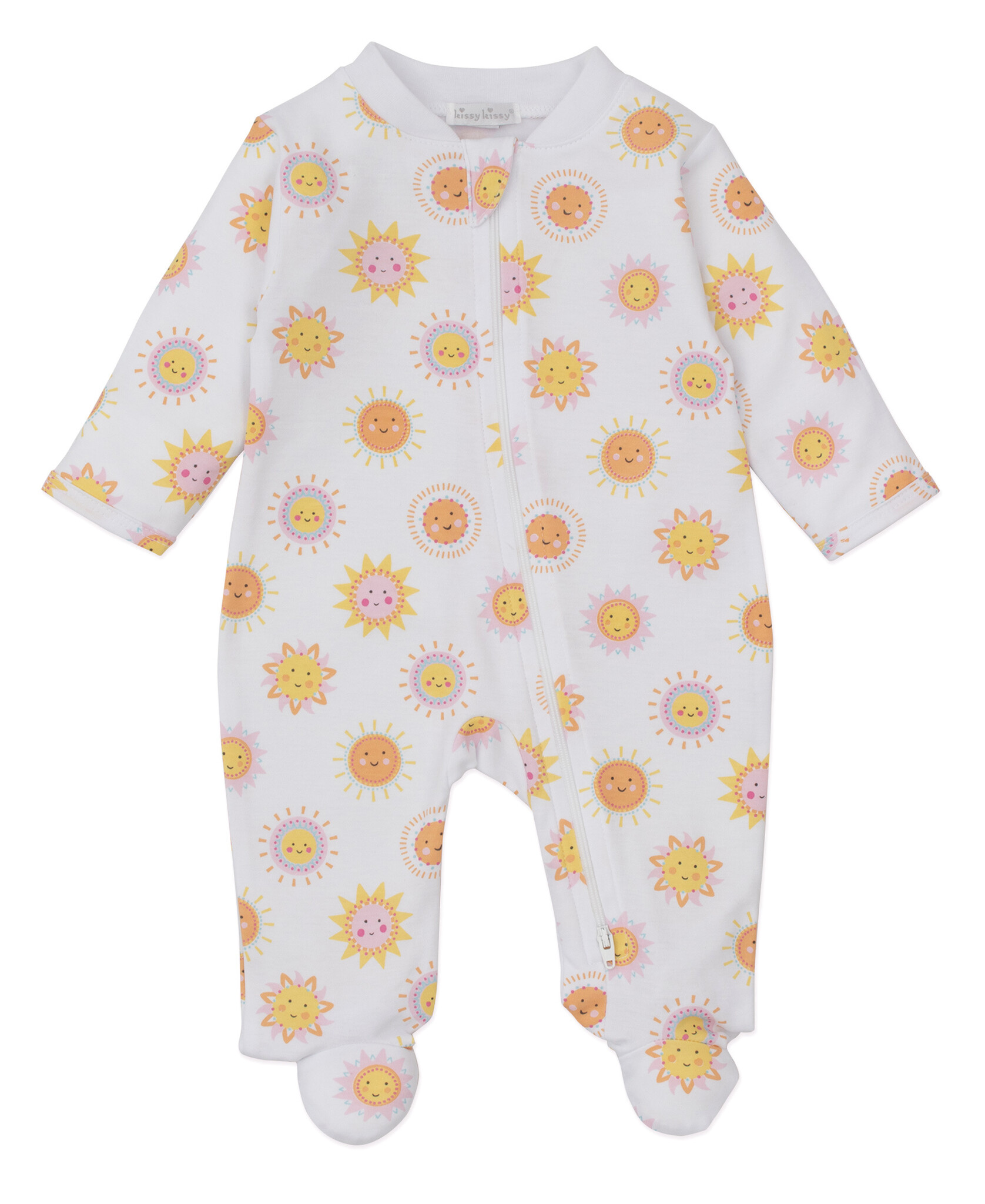 kissy kissy Kissy Kissy Sunshine Abounds Zip Footie