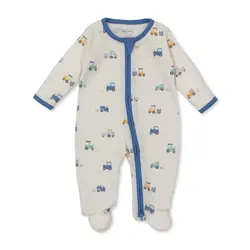 kissy kissy Kissy Kissy On The Farm Zip Footie w/ Hat Set