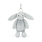 JellyCat JellyCat Bashful Silver Bunny Bag Charm